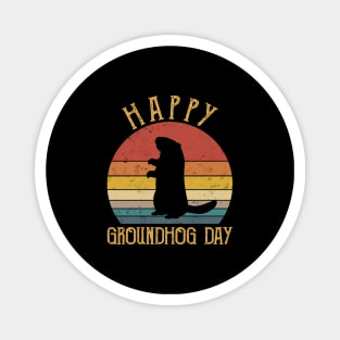 Funny Happy Groundhog Day Magnet